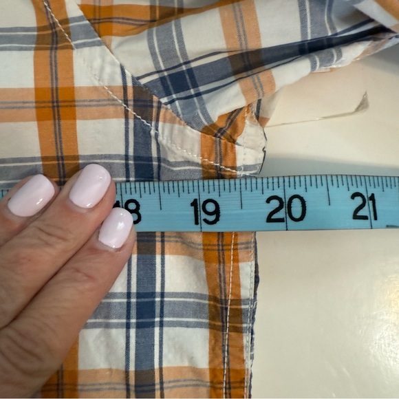 Scotch & Soda Originals Limited Edition Long Sleeve Button Shirt Blue Plaid Sz S - Picture 12 of 13